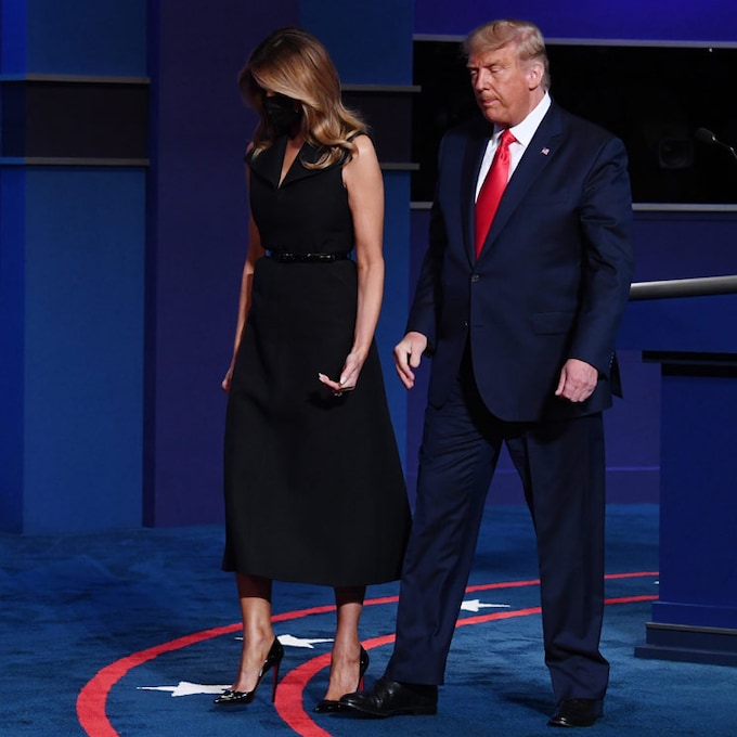Melania Trump reaparece tras la cuarentena y, de nuevo, uno de sus gestos llama la atención