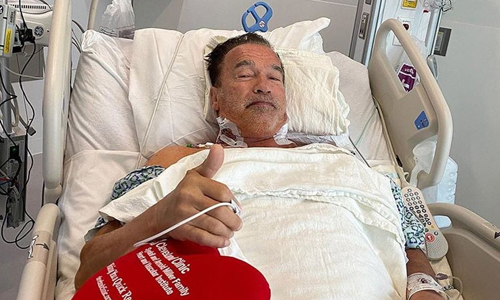 Arnold Schwarzenegger, operado por tercera vez del corazón