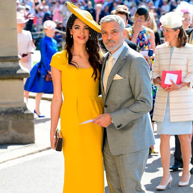 Revelado el gran secreto de George y Amal Clooney en la boda de los duques de Sussex