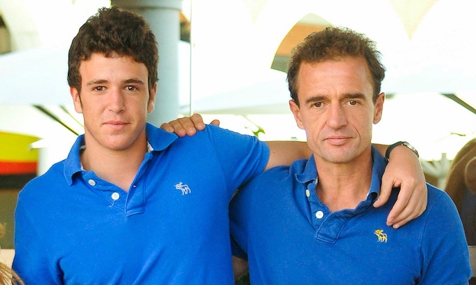 Alessandro Lequio con su hijo Álex
