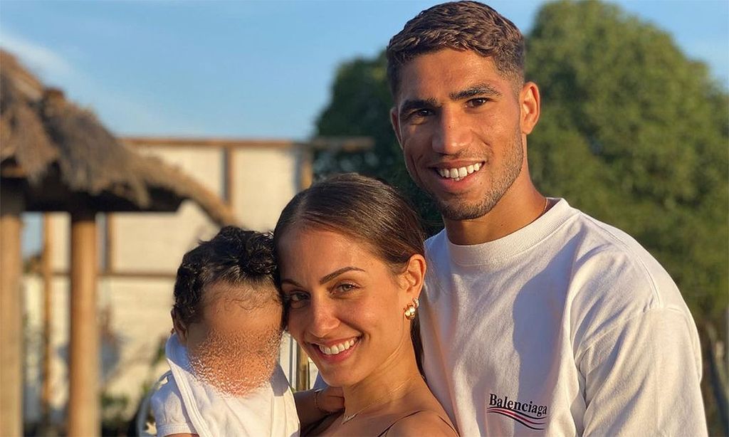 Hiba Abouk, Achraf Hakimi y Amín