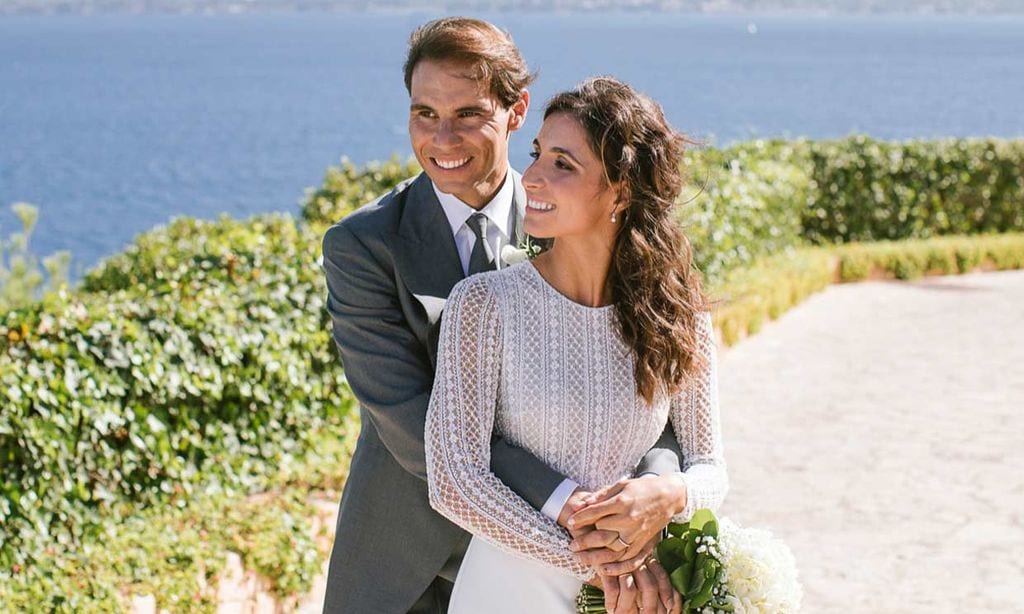 Rafa Nadal y Mery Perelló el día de su boda