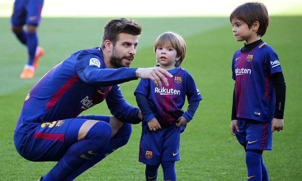 La comentada celebración de Piqué tenía un motivo de peso... ¡hacer feliz a Milan!