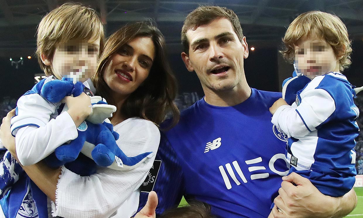 Sara Carbonero, Iker Casillas y sus hijos Martín y Lucas