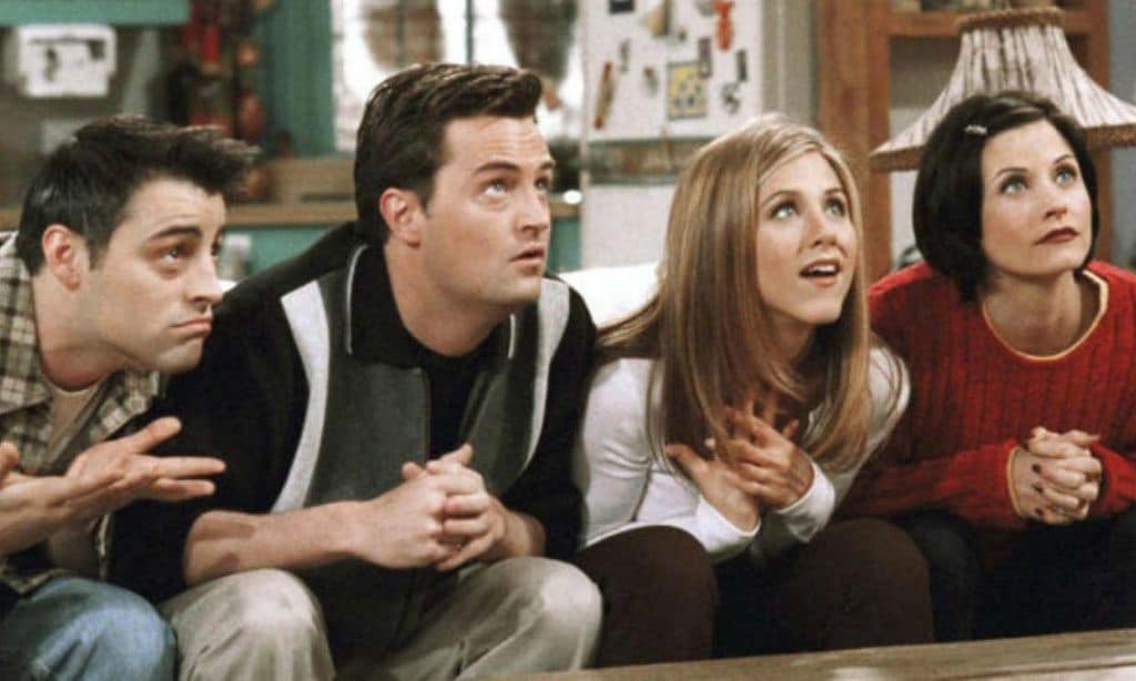 Joey, Chandler, Rachel y Mónica 
