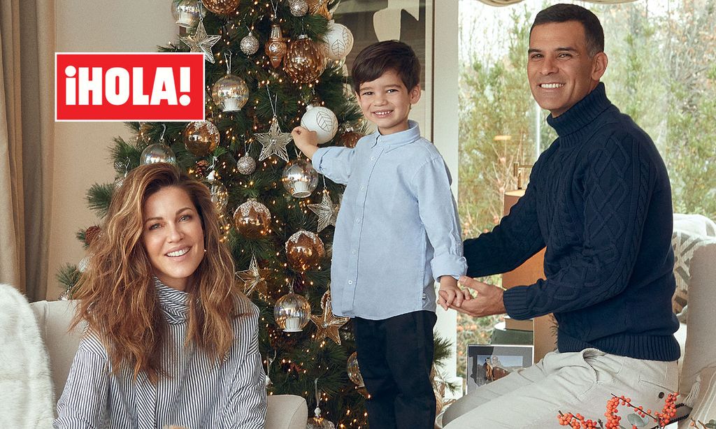 En ¡HOLA!, Jaydy Michel y Rafa Márquez posan, por primera vez, en familia en su nueva casa de Madrid