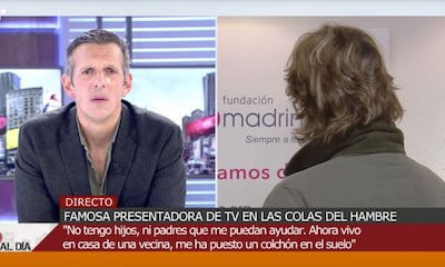 Una presentadora arruinada consigue trabajo gracias a un directo con Joaquín Prat