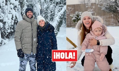 En ¡HOLA!, diversión, estilo, familia y amor en la nieve: las mejores imágenes de una histórica nevada