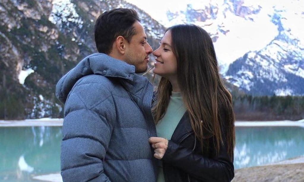 Chicharito y Sarah Kohan