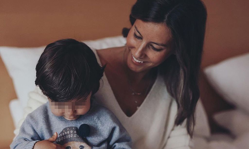 Ana Boyer y su hijo