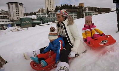 ¡Caídas y más caídas! La divertida excursión a la nieve de Georgina Rodríguez y sus 'amores'