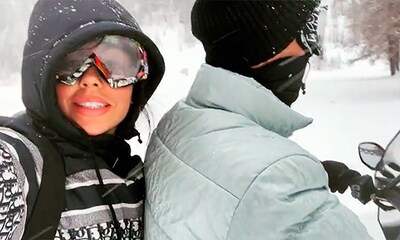 Cristiano Ronaldo y Georgina Rodríguez, amor y adrenalina en la nieve