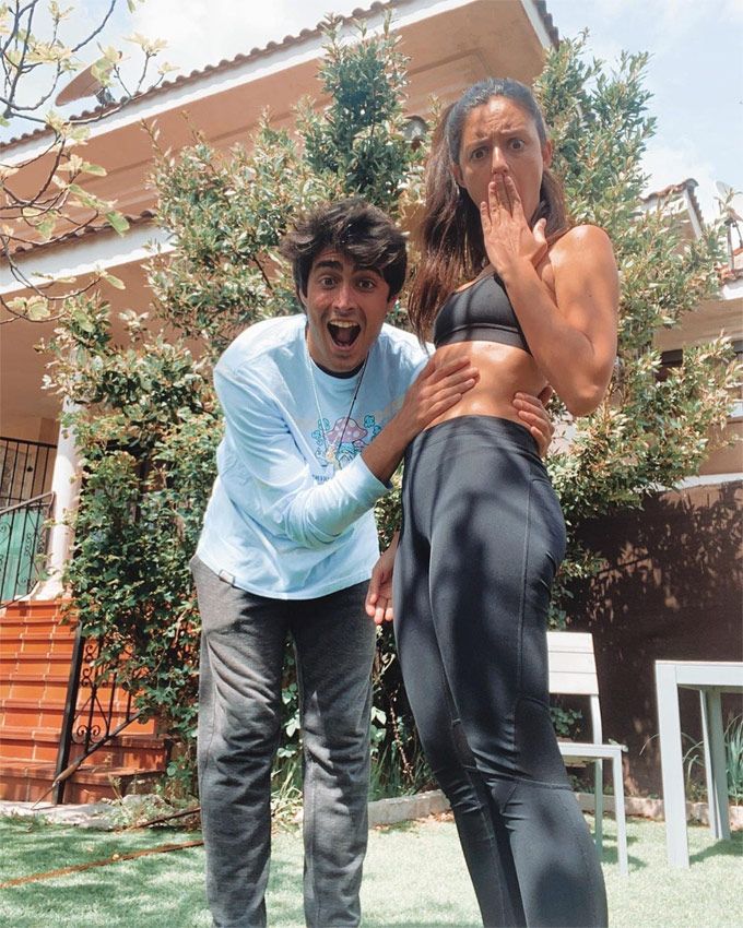 Andrea Molina se toma a broma los rumores de embarazo