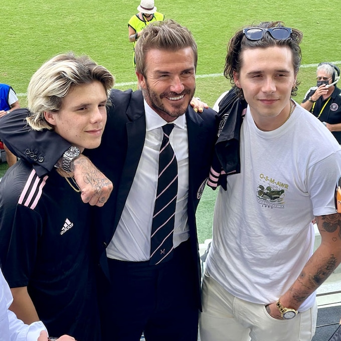 La familia Beckham (casi al completo) vibra y disfruta en el estadio de su equipo en Miami
