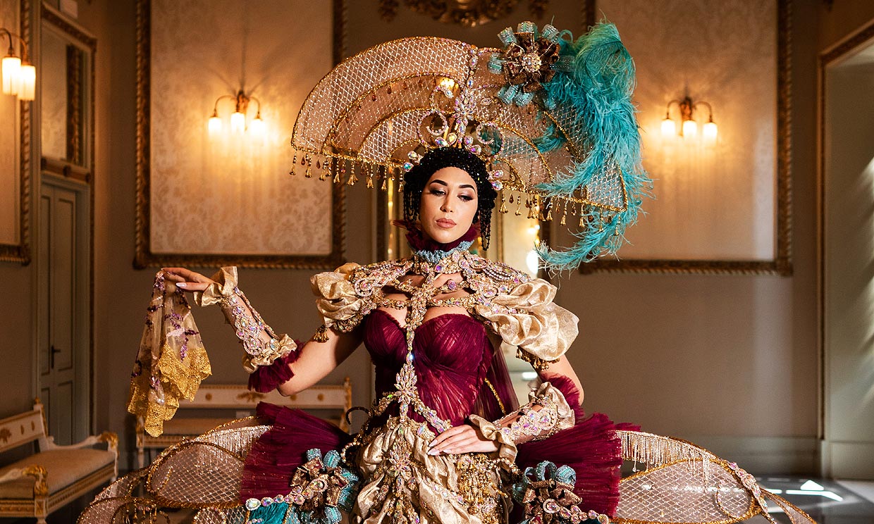 ¡Espectacular! Andrea Martínez impacta en Miss Universo convertida en una menina del siglo XXI