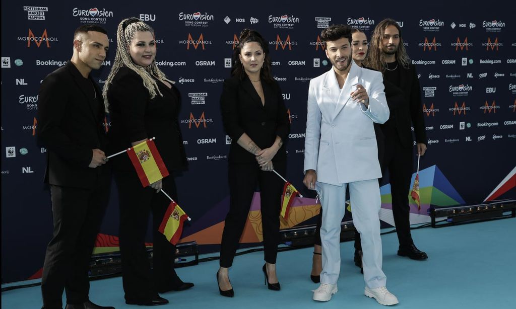 Blas Cantó y la delegación española