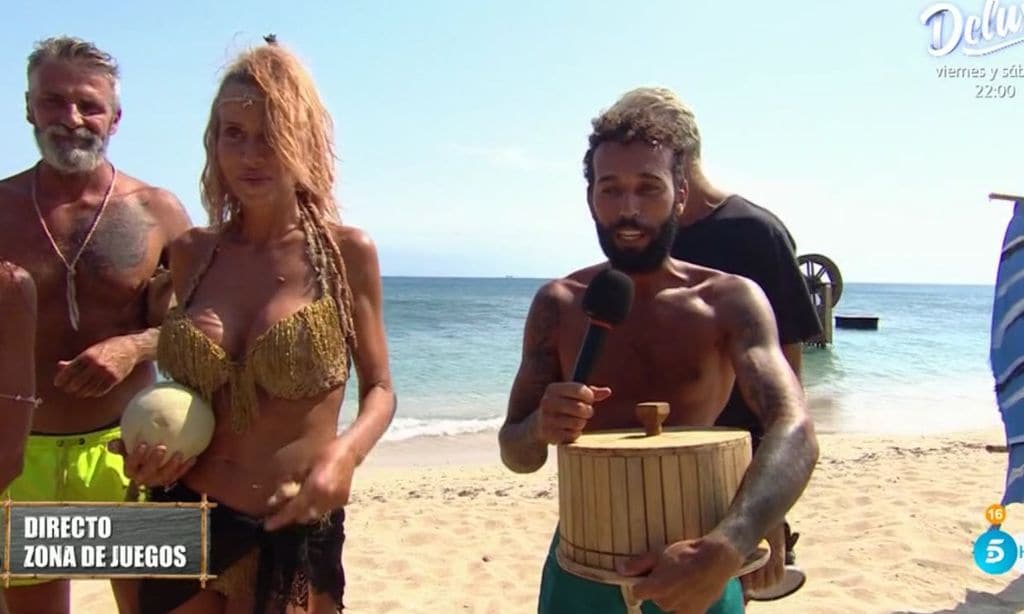 El enfado de Omar Sánchez en 'Supervivientes' que casi deja sin comer pizza a Lara Sajen
