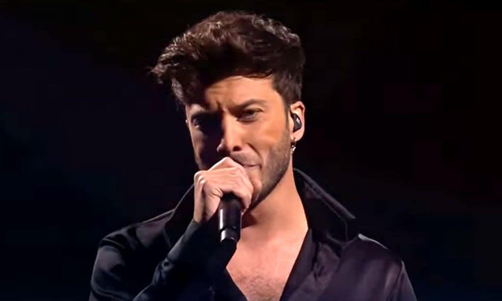 Blas Cantó se emociona al final de su actuación en Eurovisión: así lo dio todo con 'Voy a quedarme'