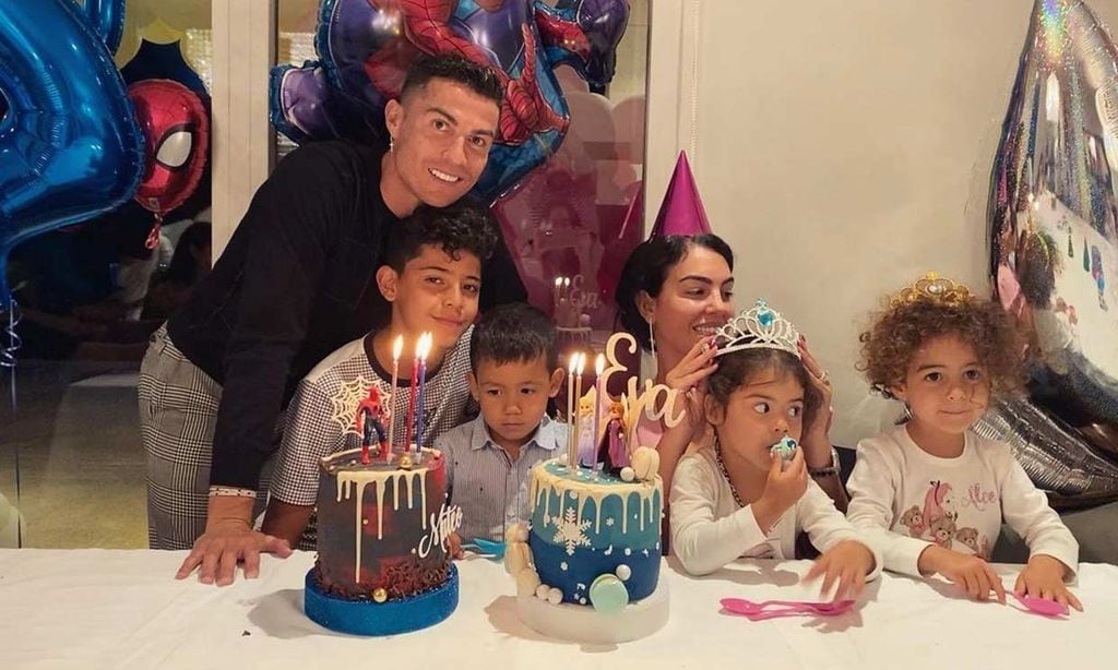 Superhéroes, princesas ¡y mucho ritmo! El cumpleaños de Eva y Mateo, los mellizos de Cristiano y Georgina
