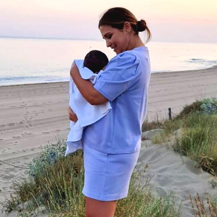La primera vez de Miguel Jr. frente al mar, en un lugar lleno de significado para su mamá Paula Echevarría