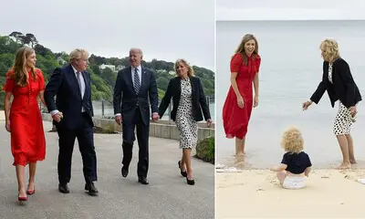 El hijo de Boris Johnson, protagonista inesperado del encuentro de sus padres con los Biden
