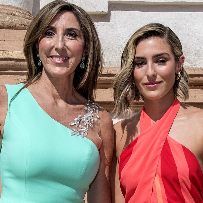 Paz Padilla y su hija asisten en Sevilla a la boda de su amigo José Antonio León