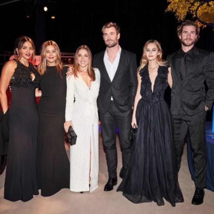 Elsa Pataky y Chris Hemsworth, cena solidaria en familia y una presentación en sociedad