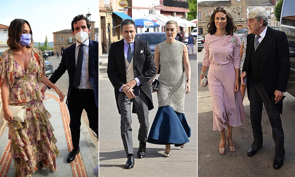 Alberto Cortina con Elena Cué, Marta Ortega y Tamará Falcó, entre los invitados a la boda de Felipe Cortina y Amelia Millán