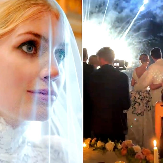 Cinco vestidos y una fiesta con fuegos artificiales: la exclusiva boda de Lady Kitty Spencer en Roma