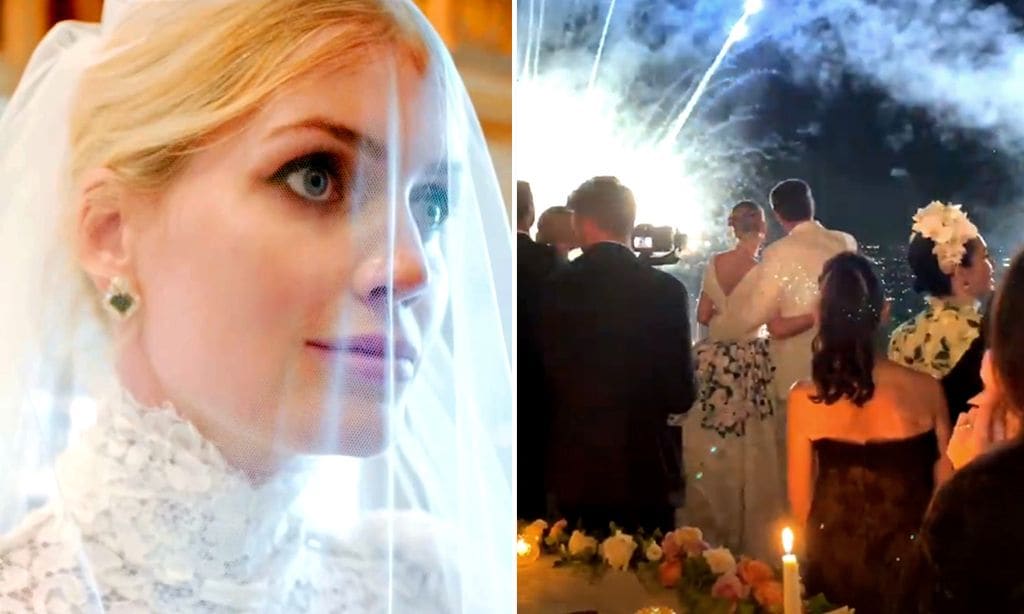 Cinco vestidos y una fiesta con fuegos artificiales: la exclusiva boda de Lady Kitty Spencer en Roma