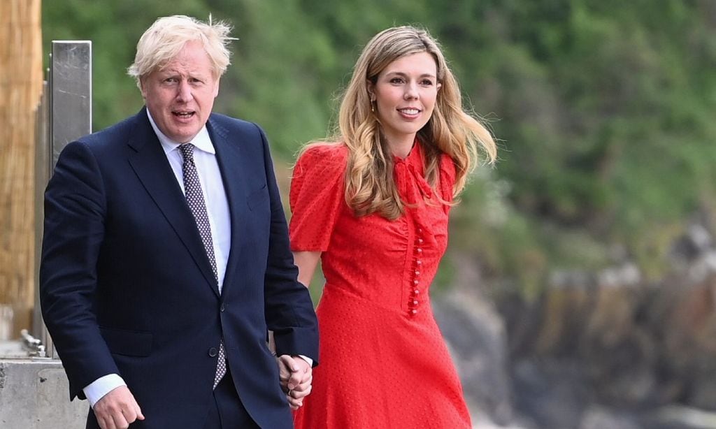 Boris Johnson y Carrie Symonds están esperando su segundo hijo en común