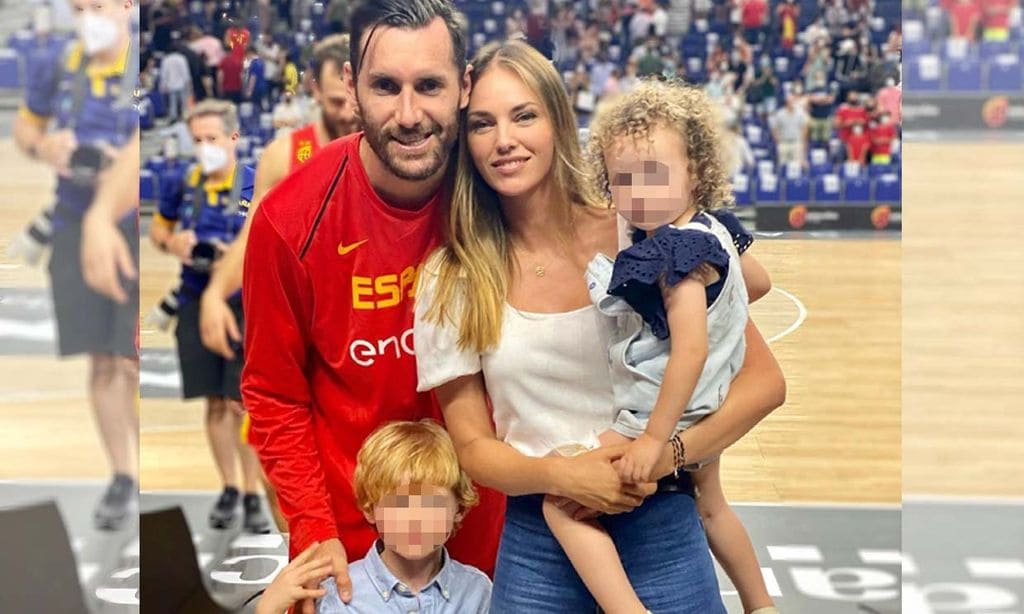 'Papá, papá', los hijos de Rudy Fernández, sus mejores animadores en las Olimpiadas a pesar de la distancia
