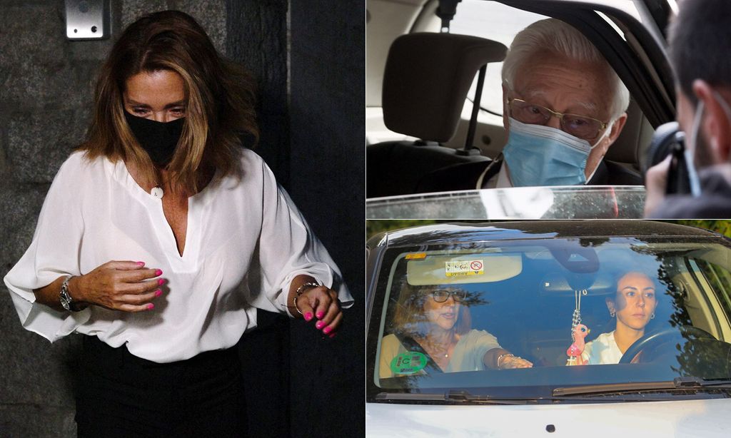 Isabel Preysler, arropada por sus hijos Julio José, Enrique, Tamara y amigos tras la muerte de su madre, Beatriz Arrastia