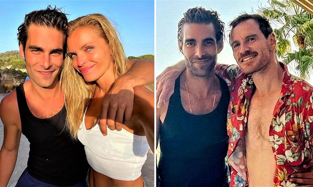 Las increíbles vacaciones de Jon Kortajarena en Ibiza con Michael Fassbender, Alicia Kikander y Esther Cañadas