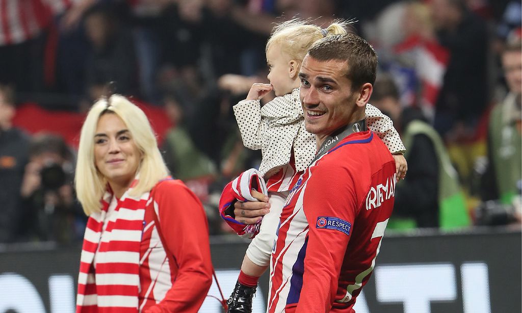 Antoine Griezmann con su familia