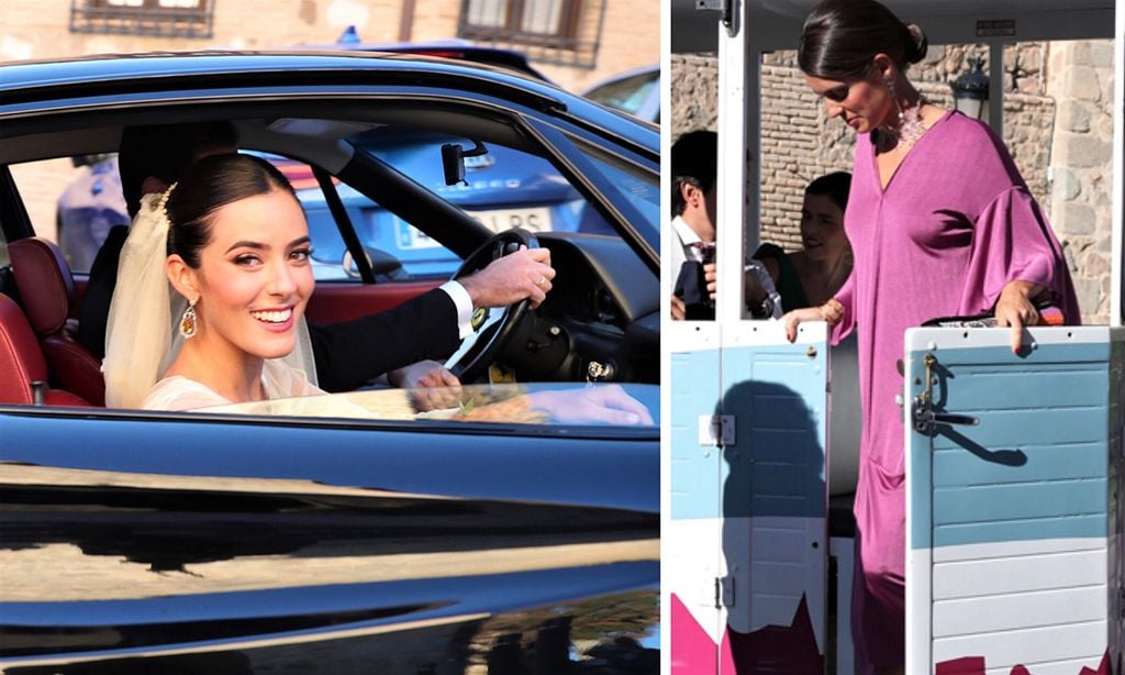 El espectacular coche nupcial, las palabras de la duquesa de Huéscar... los detalles de la boda de Jaime Palazuelo y Micaella Rubini