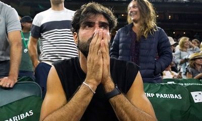 Nervios, aplausos y mucha emoción...Juan Betancourt vibra con la victoria de su novia, la tenista Paula Badosa