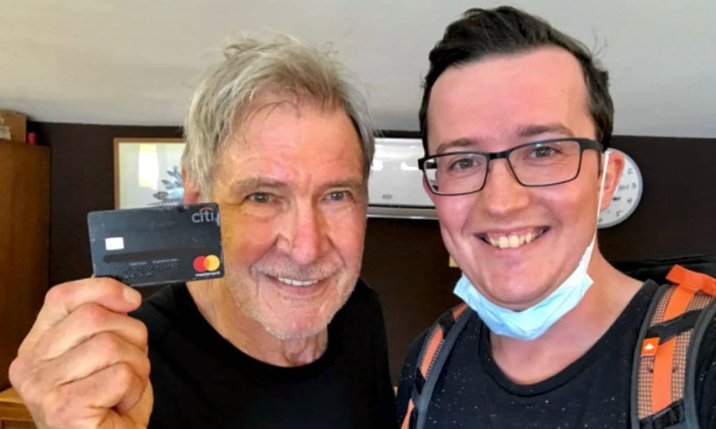 Harrison Ford recupera su tarjeta de crédito gracias a un turista que pidió una original recompensa