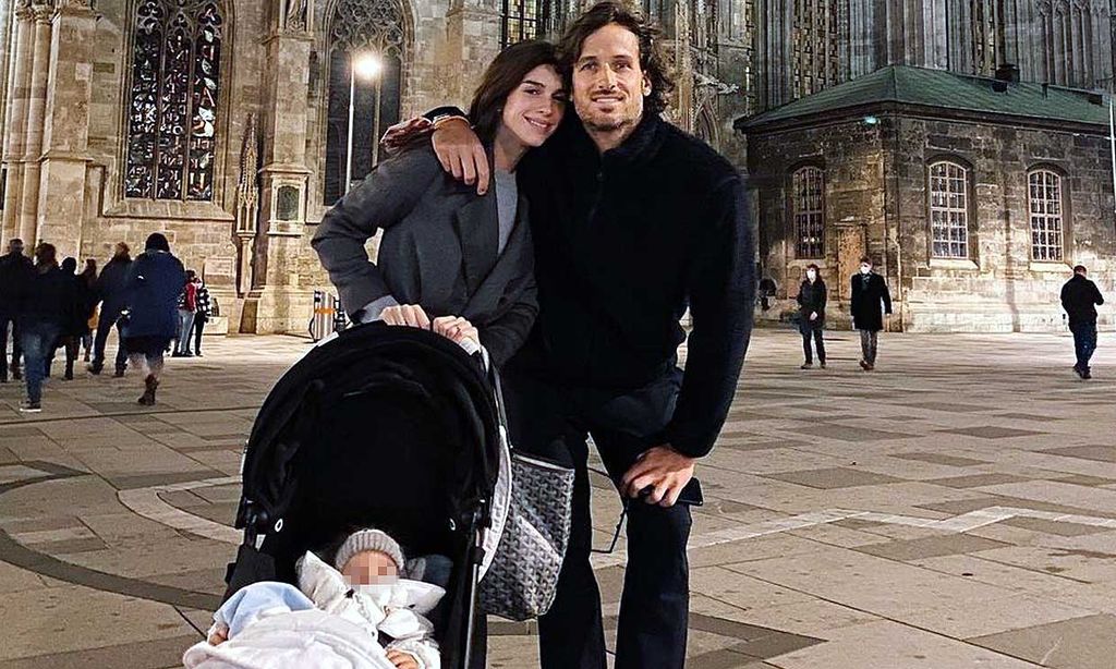 La bonita imagen que ha tomado Feliciano López de su mujer y su hijo de 'vuelta a casa'