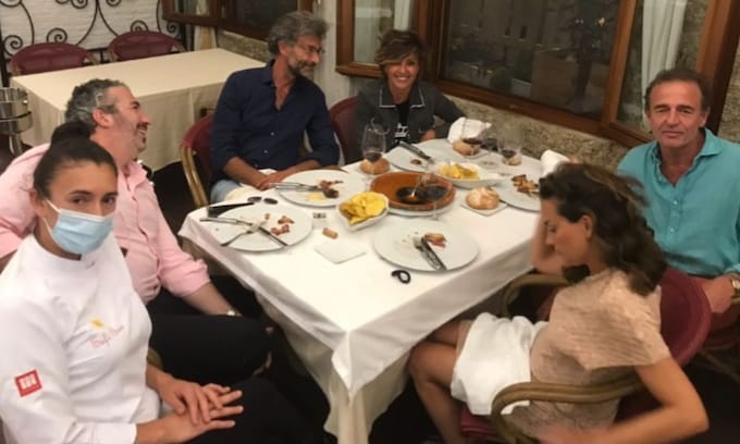 Alessandro Lequio, de cena con Sonsoles y César Vidal 
