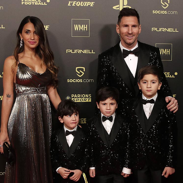 Los hijos de Messi, divertidos 'miniyo' de su padre en una noche de oro para el fútbol español
