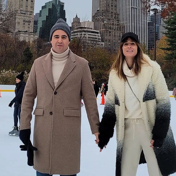Patinar sobre hielo, paseos por Central Park... el romántico viaje de Isabel Jiménez y su marido a Nueva York 