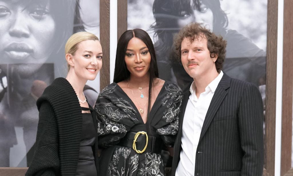 Marta Ortega, Naomi Campbell y Benjamin Lindbergh