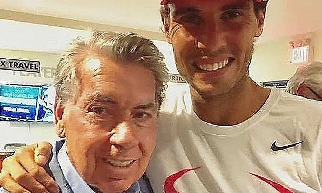 Rafa Nadal y Manolo Santana