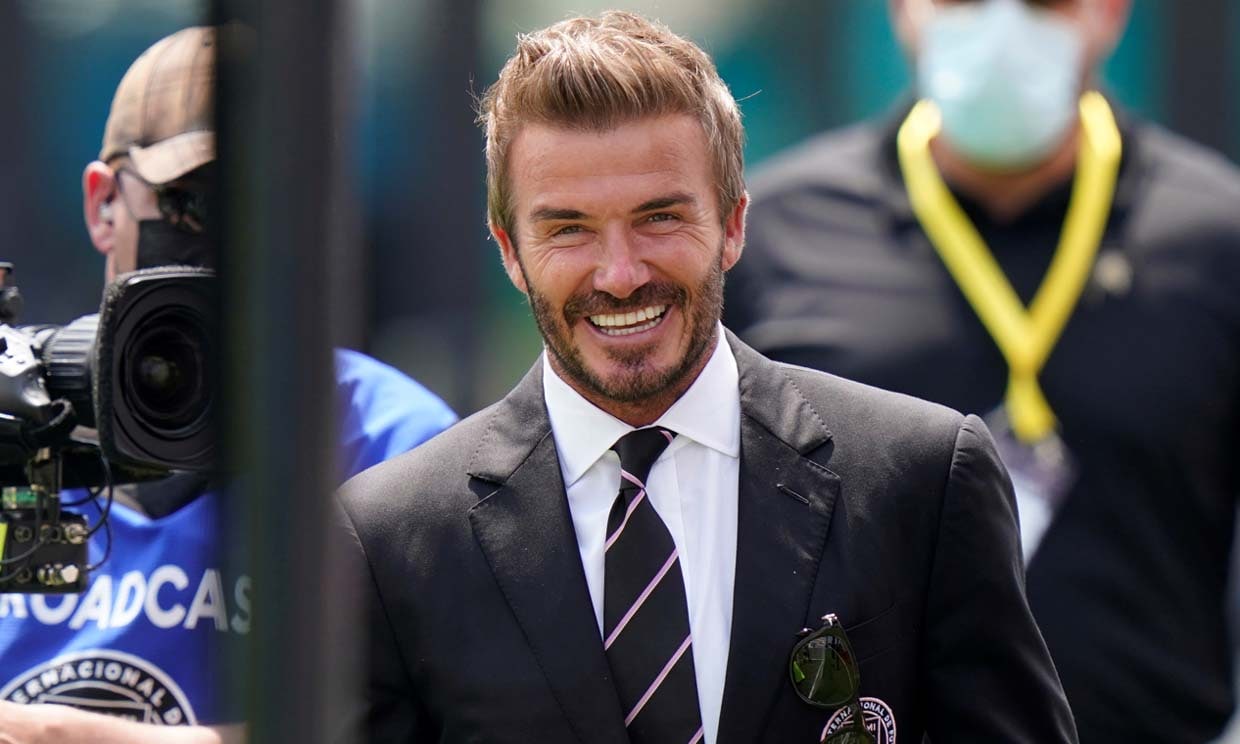 David Beckham ejerce de padrino en la boda de su padre