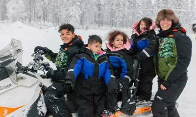 Georgina Rodríguez y sus niños siguen cumpliendo sueños: ¡visitan a Papá Noel!