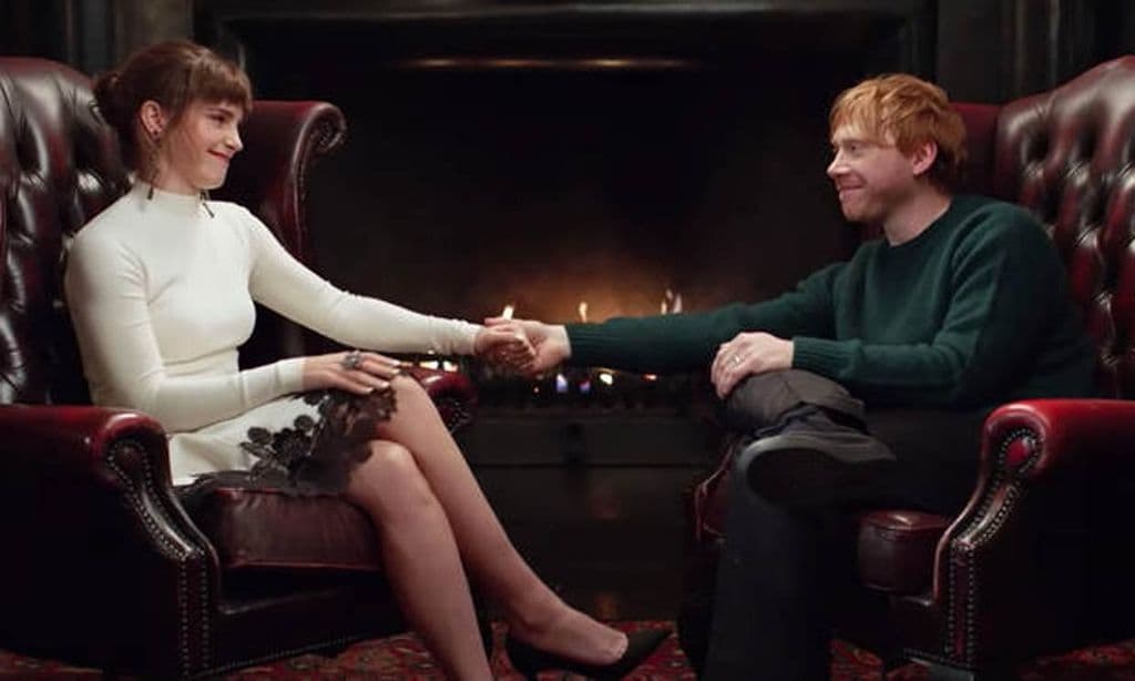 Emma Watson llora al reencontrarse con su amor en la ficción, Rupert Grint