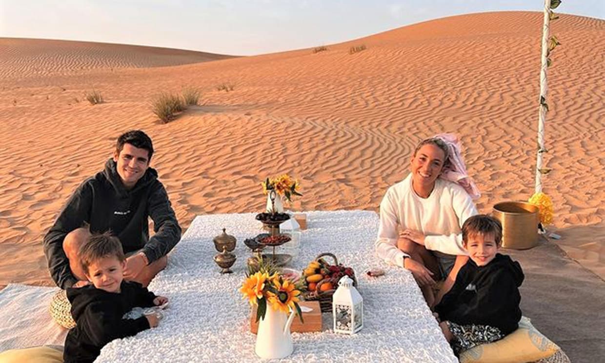 Las paradisíacas Navidades de Alice Campello en Dubai junto a Álvaro Morata y sus tres hijos