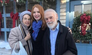 Alicia Witt junto a sus padres, Robert y Diane