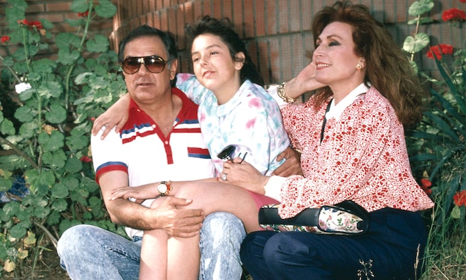Rocío Carrasco con sus padres